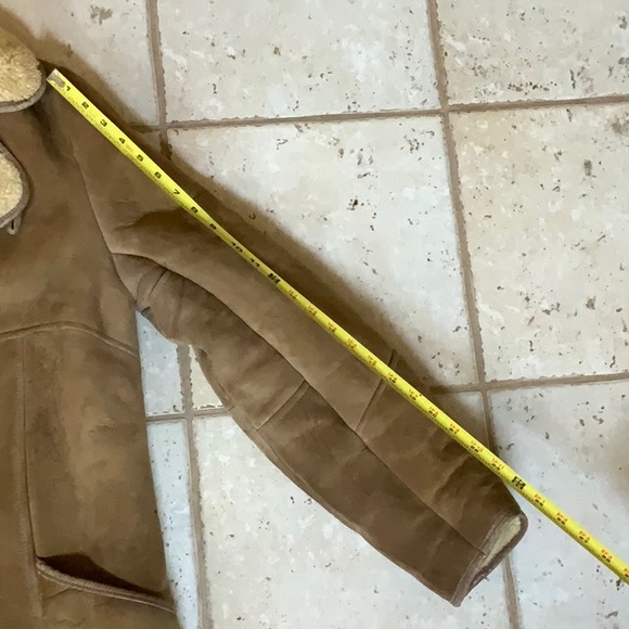 Men's Vintage 1980 Australian Tan Shearling Coat - 40 inch chest size - Picture 10 of 13
